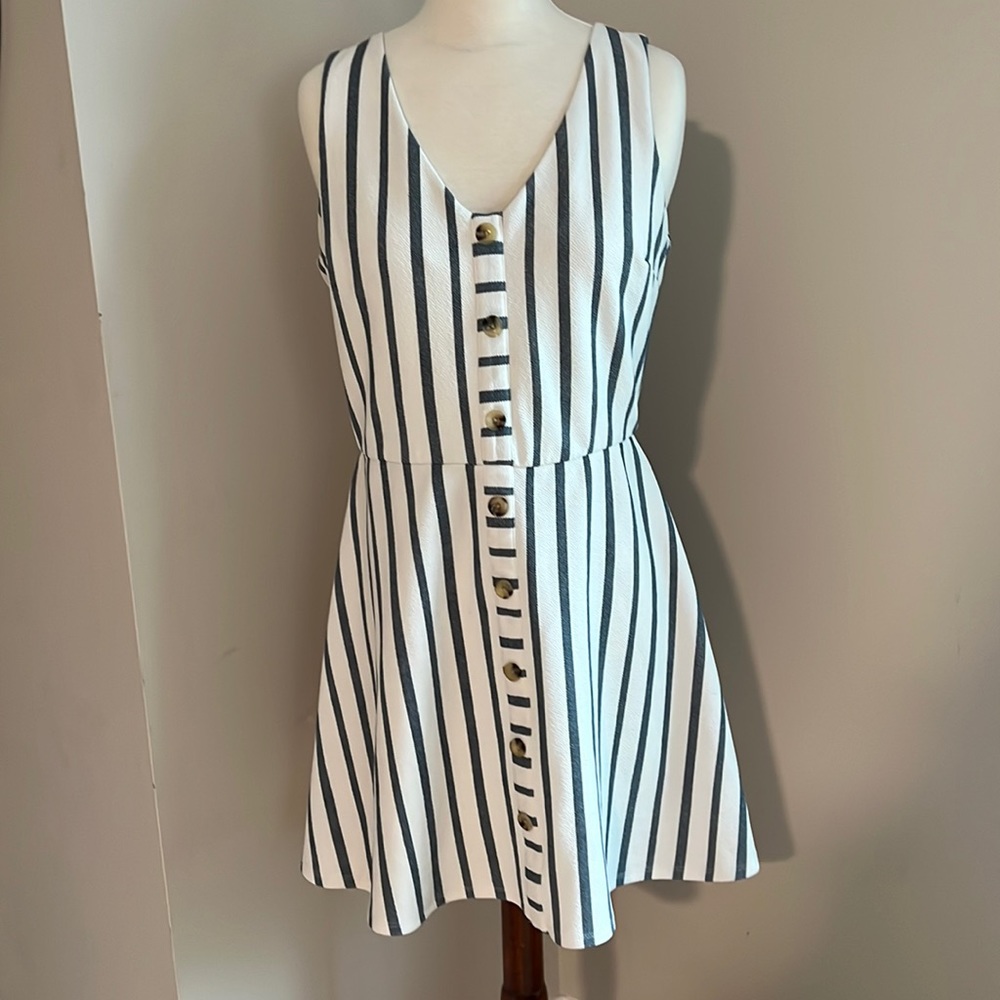Striped Fit and Flare Sundress